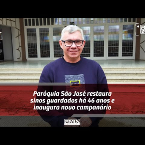 Paróquia São José restaura sinos guardados há 46 anos e inaugura novo campanário