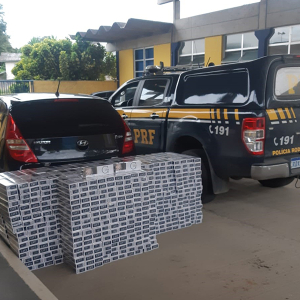 10 mil maços de cigarros contrabandeados são apreendidos pela PRF em Mafra