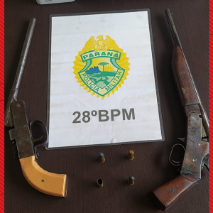 Motociclista é preso com duas armas de fogo e munições no interior de Rio Negro