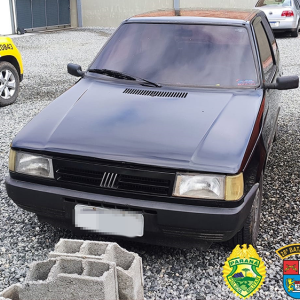 Carro furtado em Mafra é recuperado pela Polícia Militar de Rio Negro