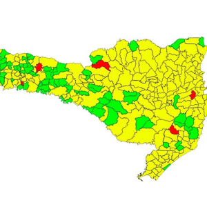 Santa Catarina lança mapa de risco municipalizado contra a covid-19