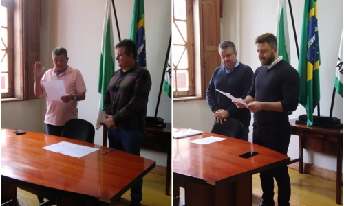 Roberto Cabral e Rodrigo Westarb tomam posse como suplentes na Câmara de Rio Negro