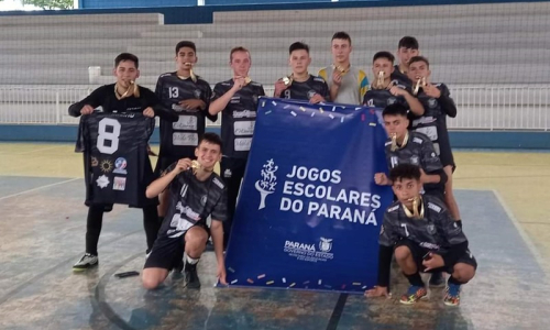 Rio Negro conquista ouro no Futsal dos Jogos Escolares do Paraná