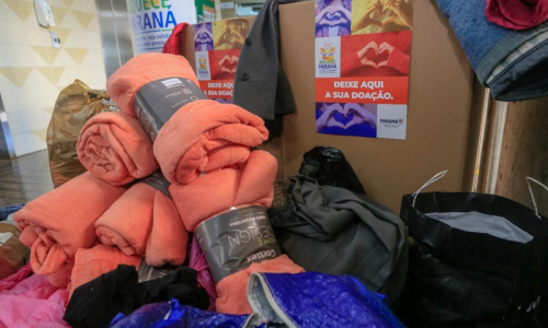 Governo do Paraná lança campanha para arrecadação de roupas e agasalhos