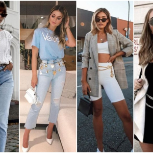 Confira dicas de como incrementar o look com cintos de correntes