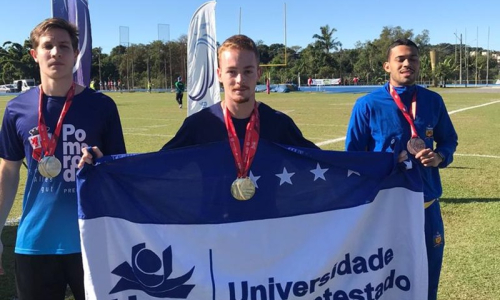 Aluno da UNC conquista medalha no atletismo em competição estadual