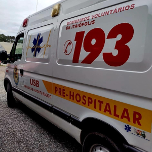 Motociclista fica ferido após sofrer queda em Itaiópolis