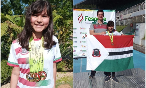 Aluna da Escola Cristo Rei se destaca nos Jogos Paradesportivos de Santa Catarina