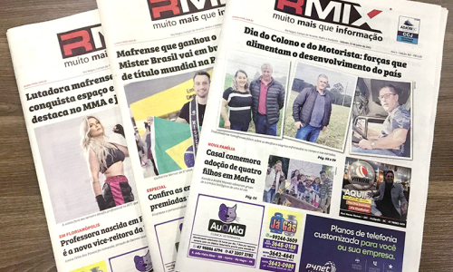 Saiba onde encontrar o jornal impresso do Riomafra Mix