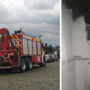 Chuveiro causa princípio de incêndio em casa no Centro de Mafra