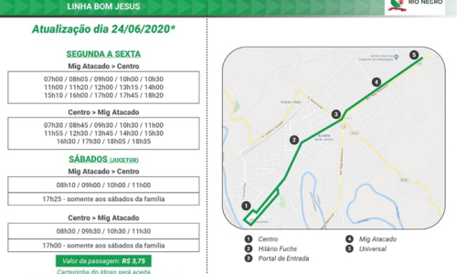 Transporte coletivo não vai funcionar nesta quinta-feira em Rio Negro