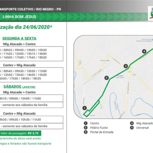 Transporte coletivo não vai funcionar nesta quinta-feira em Rio Negro