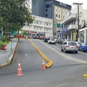 Trânsito na Praça Hercílio Luz passa por alteração