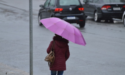 Semana começa com céu encoberto e chuva em Riomafra