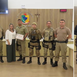 Forças de segurança que combateram assalto a banco em Mafra são homenageadas na Câmara