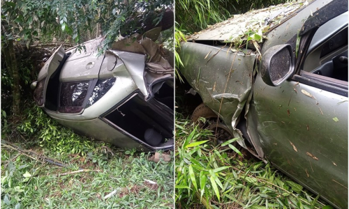 Em poucos minutos, bombeiros atendem duas saídas de pista em Itaiópolis