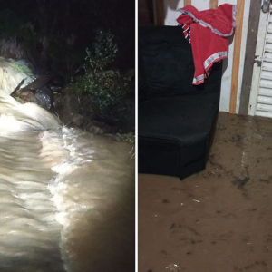 Enxurrada invade casas, destrói móveis e eletrodomésticos e assusta moradores em Mafra