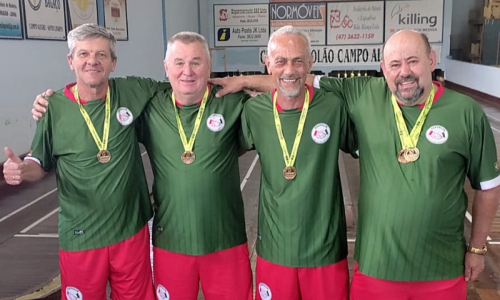 Clube de bolão 23 do Zeppelin é campeão dos Jogos Abertos da Terceira Idade