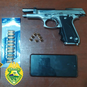 Homem é preso com pistola e munições escondidas em carro na marginal da BR-116