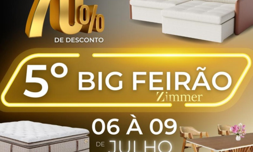 5° Big Feirão Zimmer terá preços arrasadores em colchões e estofados
