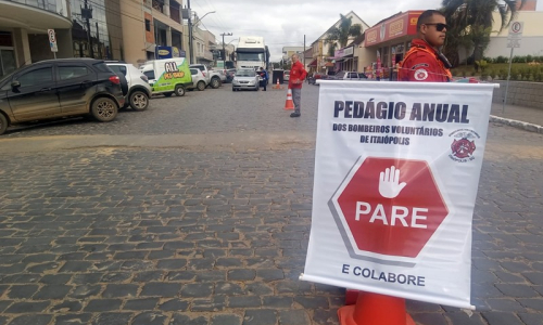 Bombeiros Voluntários promovem pedágio solidário nesta segunda-feira