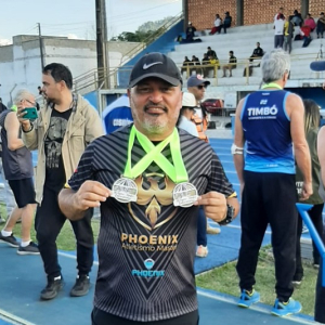 Professor mafrense é campeão catarinense de atletismo em Timbó