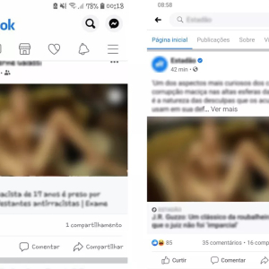 Problema no Facebook troca foto de links por imagem pornô