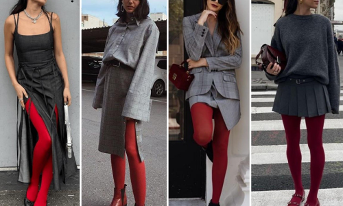 Meia calça vermelha: o acessório fashion de 2024