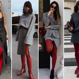 Meia calça vermelha: o acessório fashion de 2024