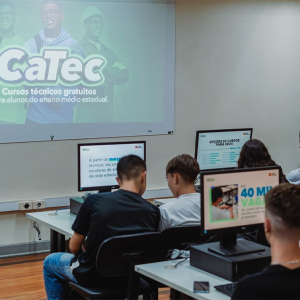Pré-matrículas para cursos técnicos do CaTec terminam nesta quarta-feira