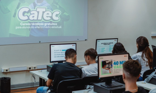 Último dia para inscritos nos cursos técnicos do CaTec confirmarem matrículas