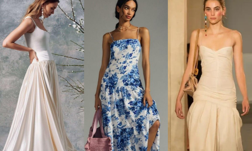 Vestido de cintura baixa
