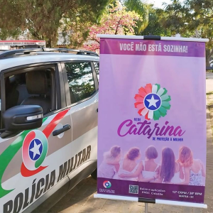 Agosto Lilás: Polícia Militar conscientiza sobre violência doméstica