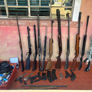 Possíveis armas e munições roubadas em clube de tiro de Itaiópolis são recuperadas