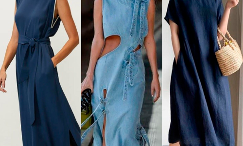 Vestidos em denim também são tendência para 2025
