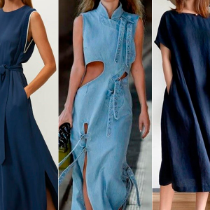 Vestidos em denim também são tendência para 2025
