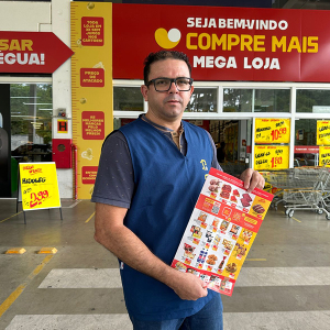 Carrinho cheio e bolso feliz você só encontra na Mega Loja Compre Mais