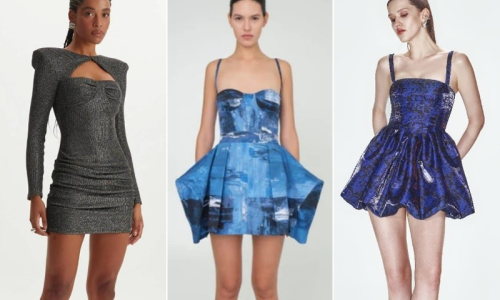 Moda minidress, uma mistura de sofisticação e da ousadia