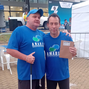 Mafrense com deficiência visual conquista pódio em meia maratona