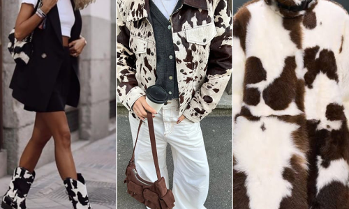 Cow print, a estampa ousada do outono/inverno 2025