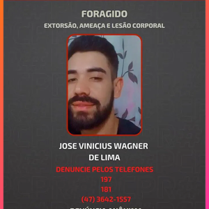 Polícia divulga foto de homem acusado de extorsão e tentativa de homicídio contra namorada